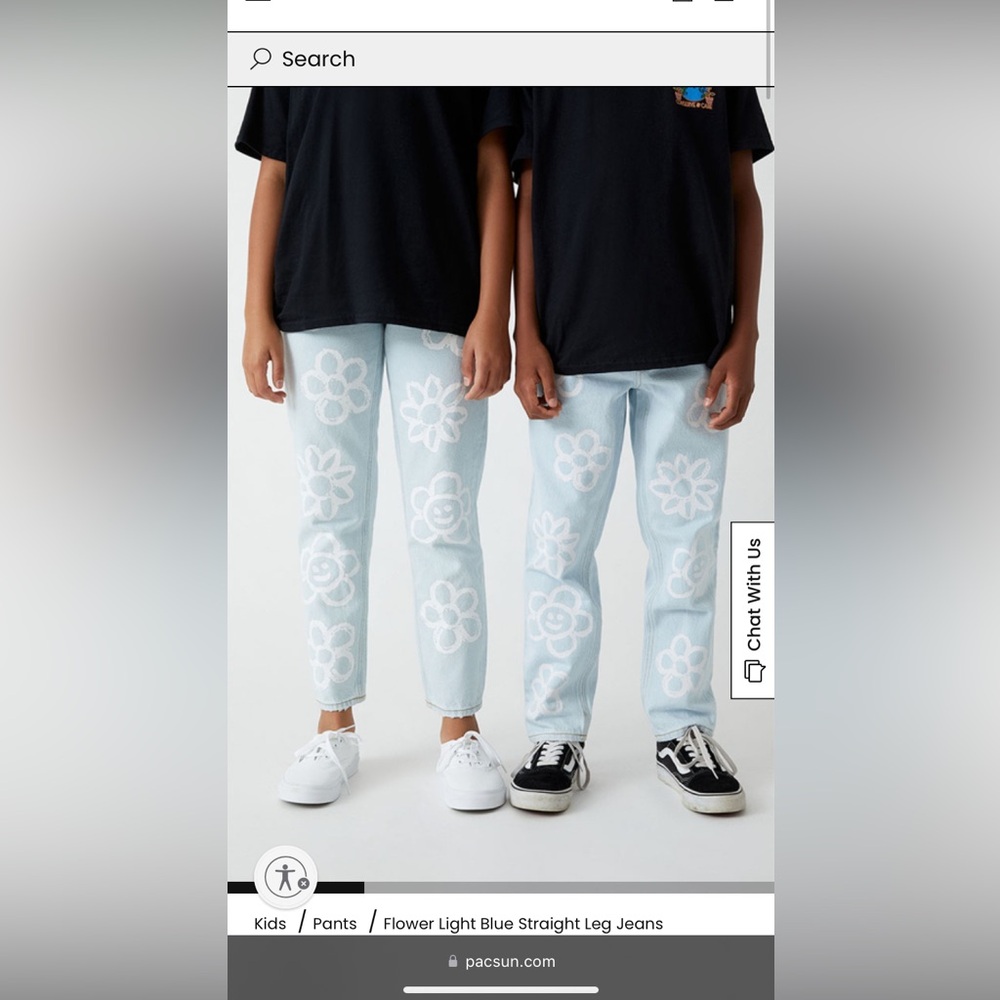 pacsun kids jeans size 14